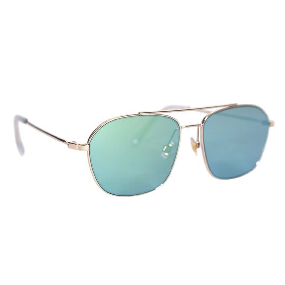 Fossil Navigator Aviator Mirrored Sunglasses - Gold / Blue-Green - NWT - Picture 4 of 9
